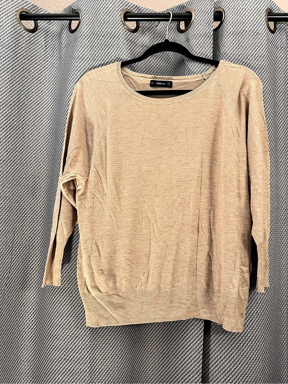 Zara Tan Thin Sweater- M